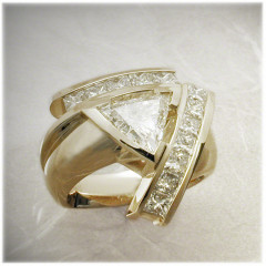 Carolyn Custom Trilliant Ring